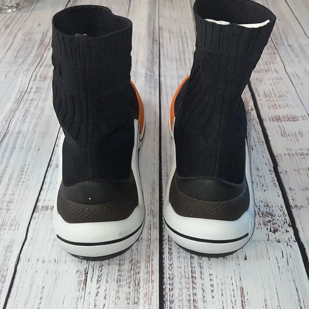 #LOUIS VUITTON Stretch Textile Sneaker Boots 40